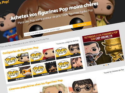 Place des Pop, Comparateur de prix 100% Figurines Pop